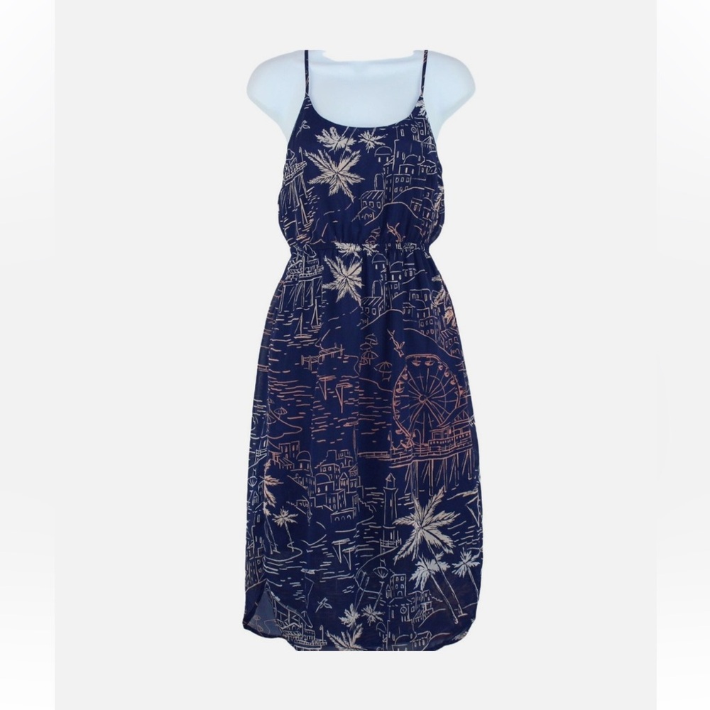 Old Navy Boardwalk themed A-line Midi Dress